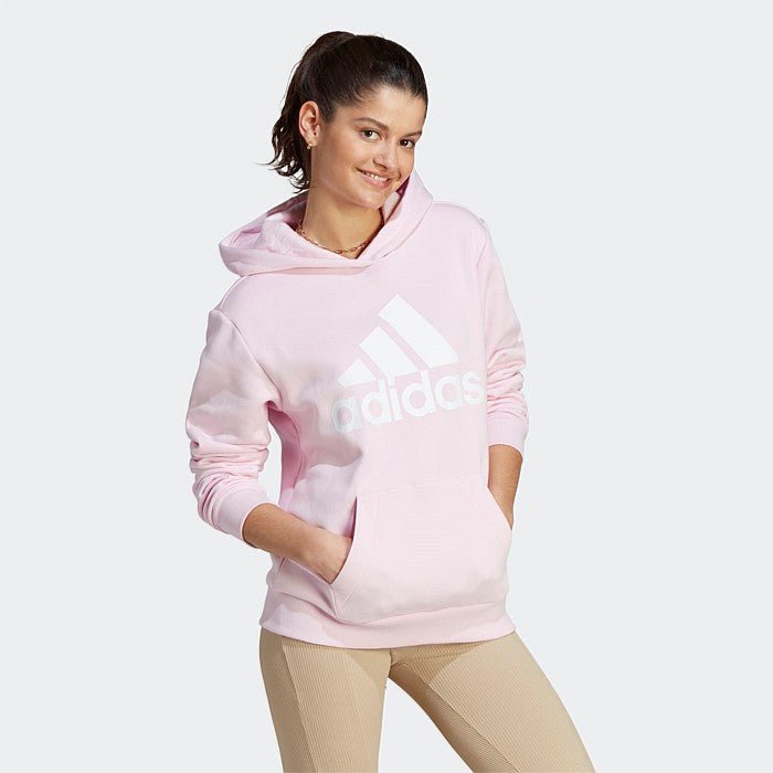 Adidas adidas women's Essentials Logo Boyfriend Fleece pink Hoodie - INSPORT
