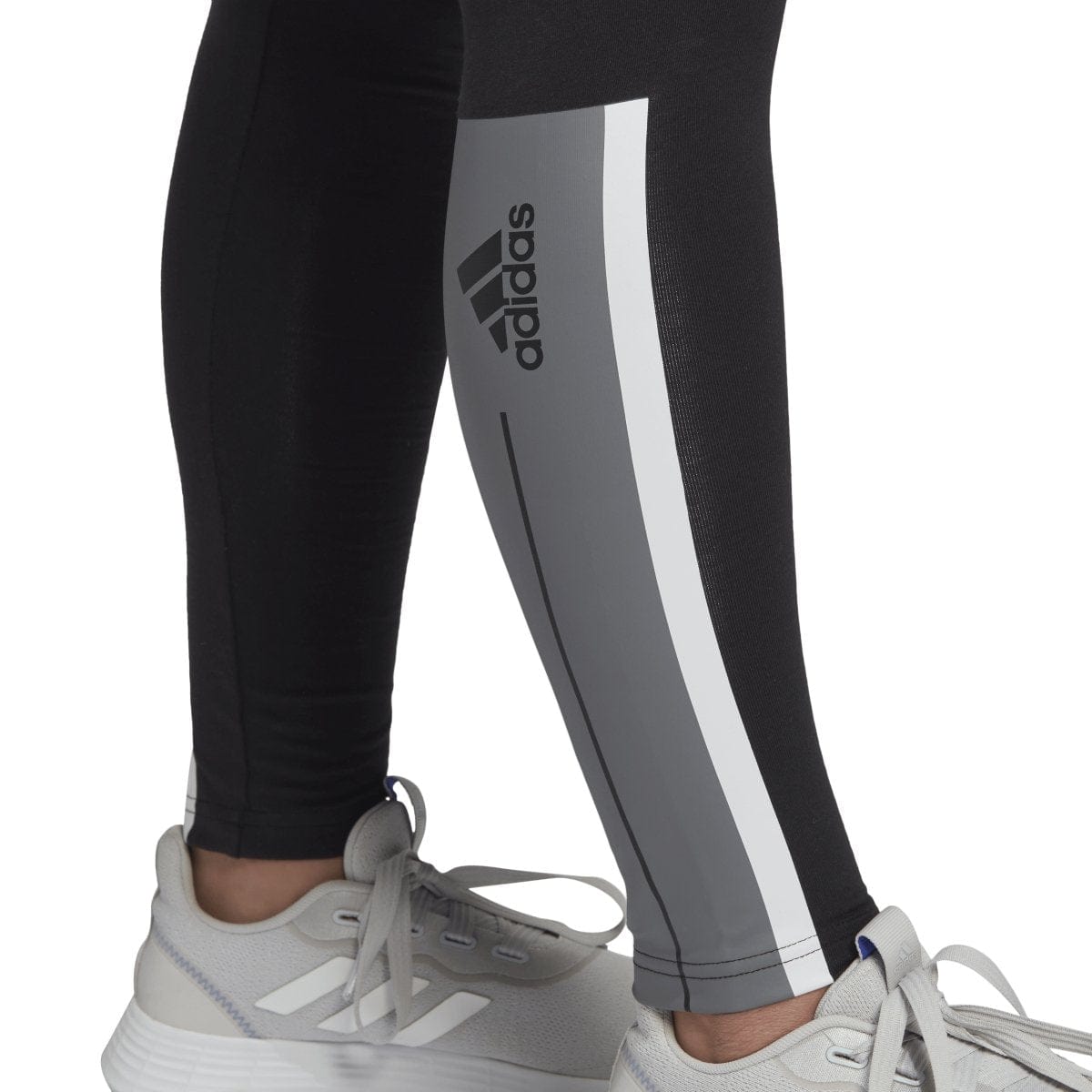 Adidas Leggings Womens Small Essential Low Rise Black 3 Stripes Cotton  Blend | eBay
