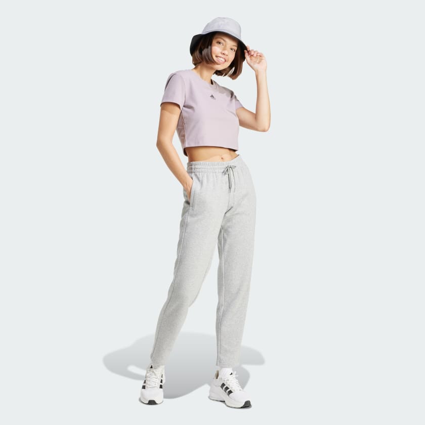 Adidas fleece pants women's sales