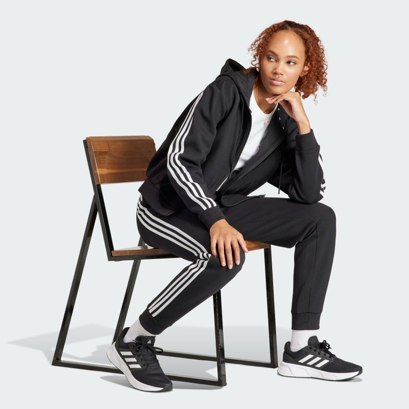 Adidas ADIDAS WOMEN'S FI 3S REG BLACK TRACKPANTS - INSPORT