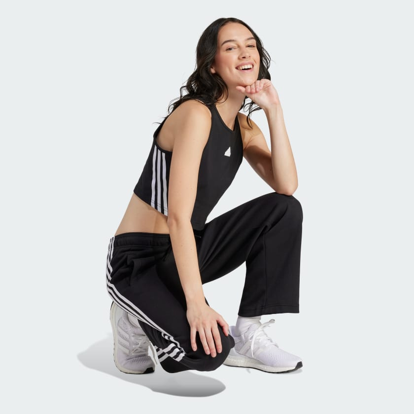 Adidas ADIDAS WOMEN'S FUTURE ICONS 3-STRIPE BLACK TANK - INSPORT