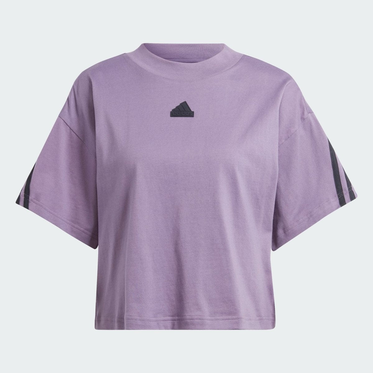 purple adidas shirt womens