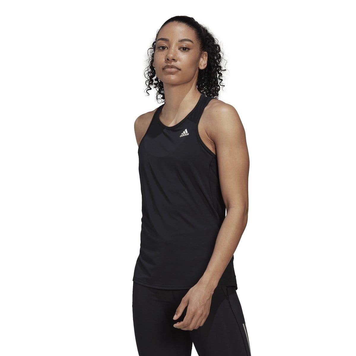Adidas ADIDAS WOMEN'S OWN THE RUN RUNNING TANK BLACK SINGLET - INSPORT
