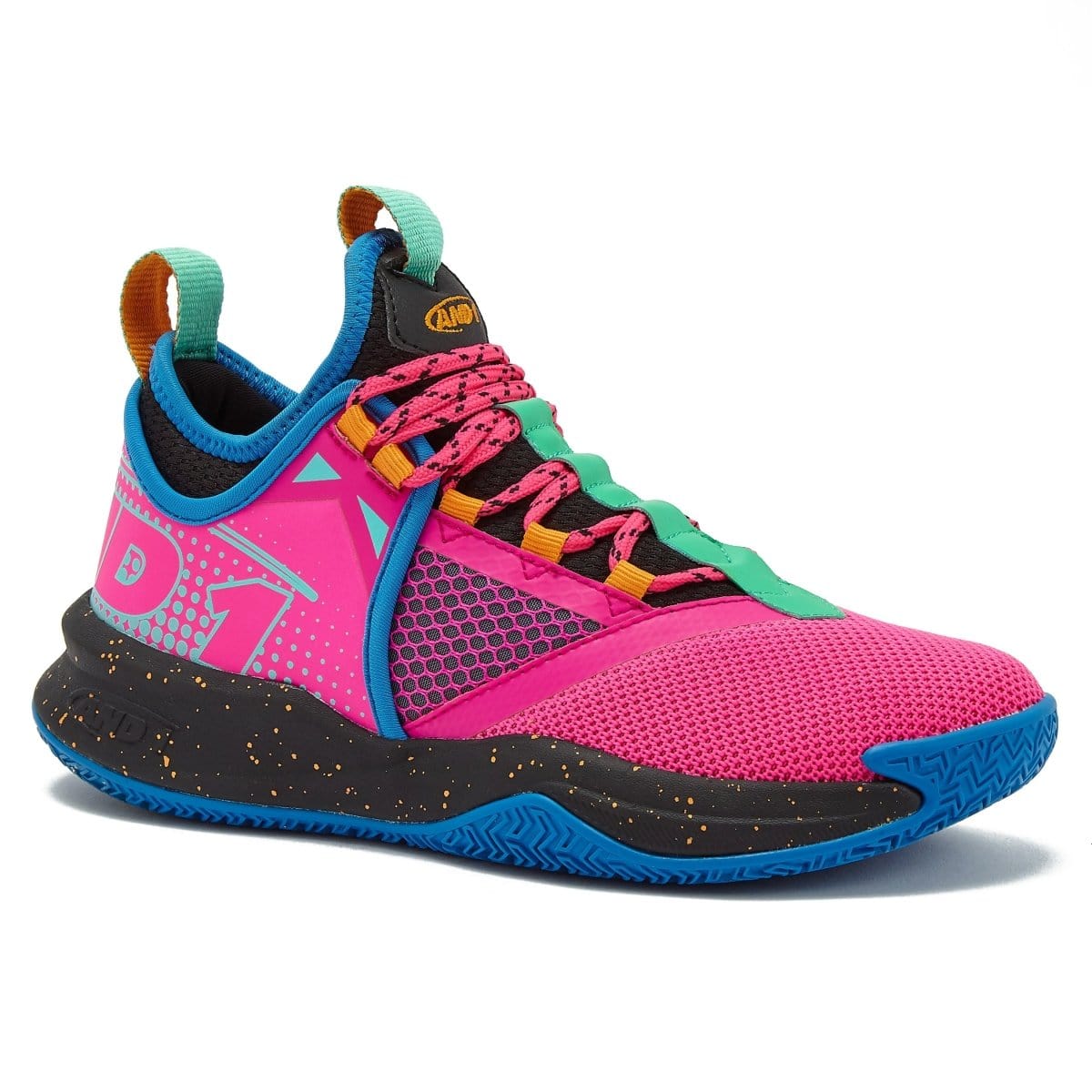 AND-1 AND-1 JUNIOR CHARGE PINK BASKETBALL SHOES - INSPORT