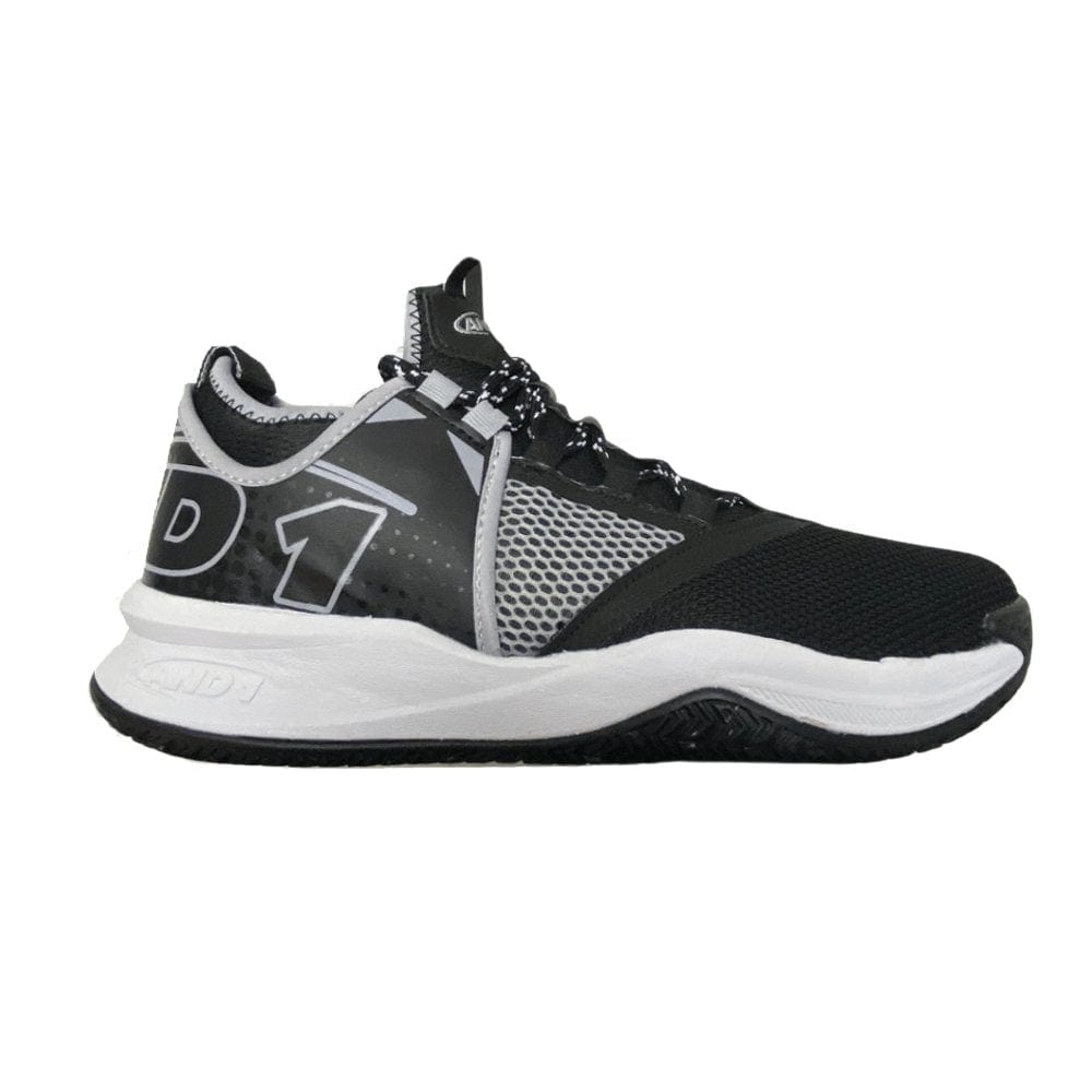 AND-1 AND-1 MEN'S CHARGE BLACK BASKETBALL SHOES - INSPORT