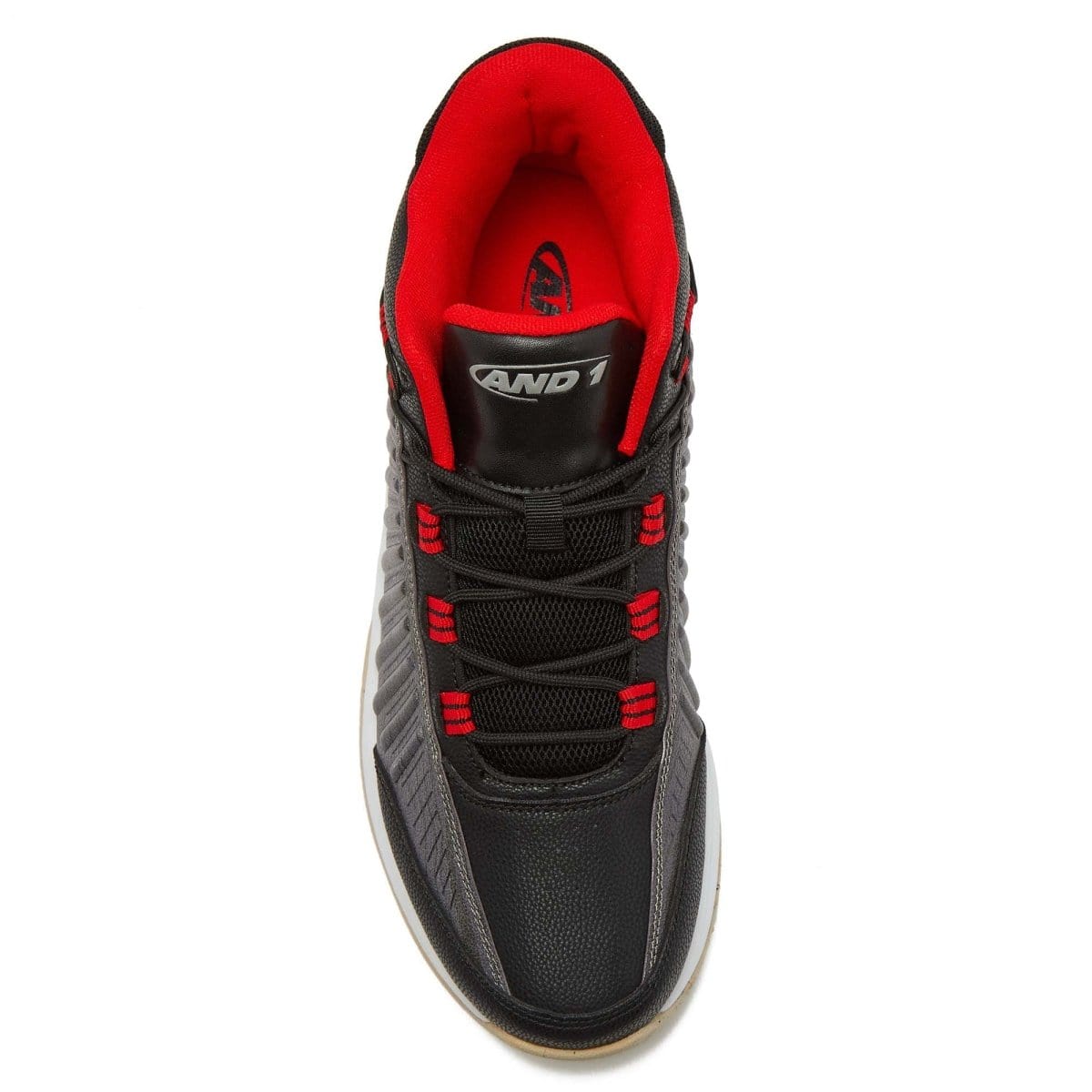 AND-1 AND-1 MEN'S EXPLOSIVE BLACK/RED BASKETBALL SHOES - INSPORT