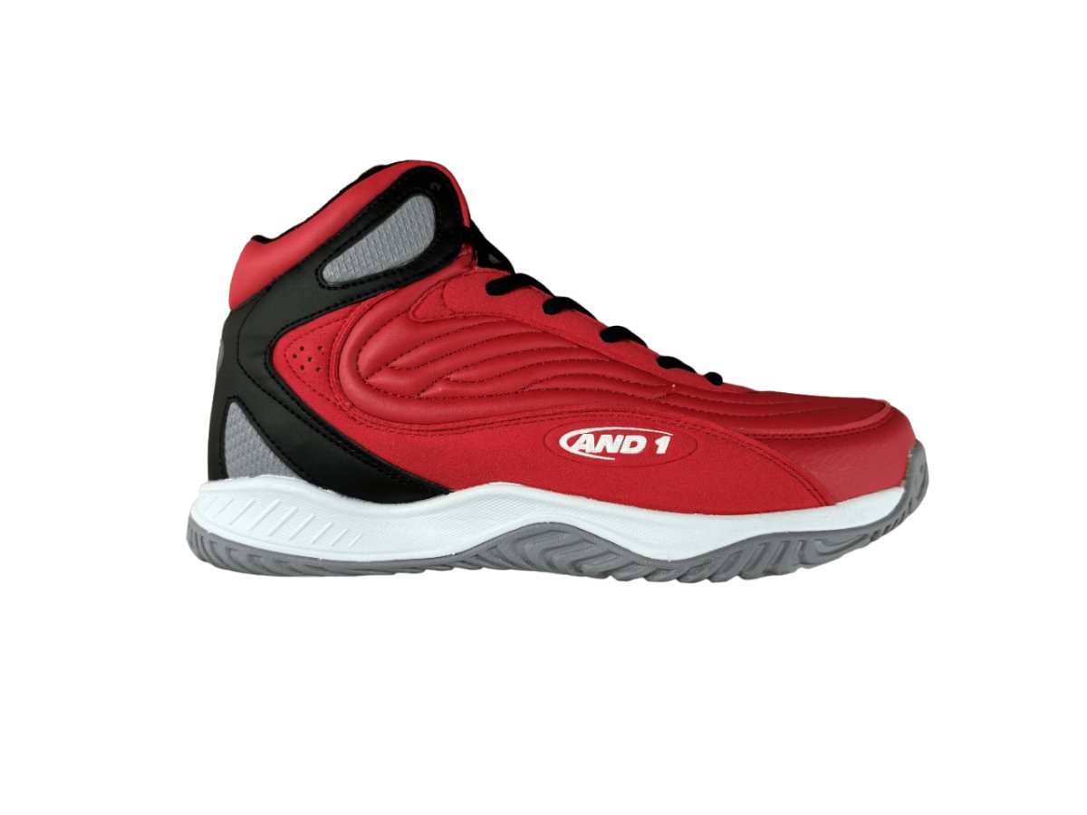 AND 1 AND 1 MEN'S PULSE 3.0 RED/BLACK BASKETBALL SHOES - INSPORT