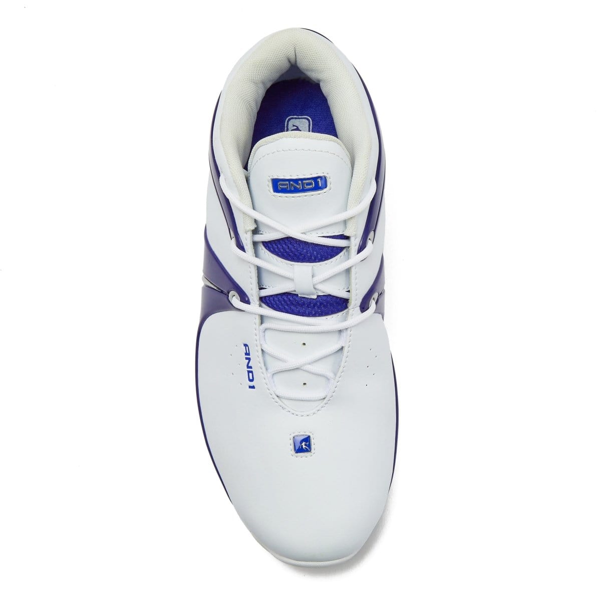 Blue and white mens basketball clearance shoes