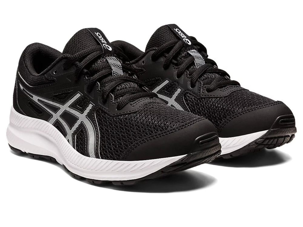 Asics black sale school shoes