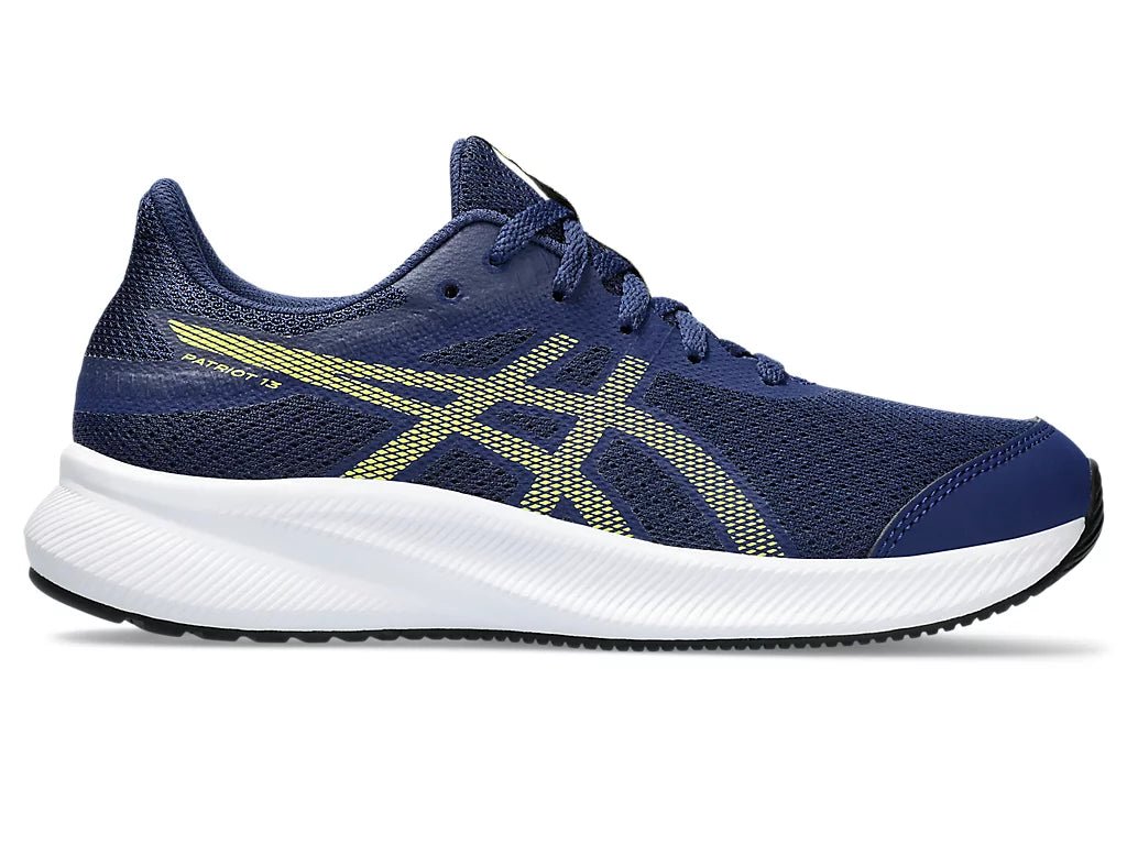 ASICS JUNIOR PATRIOT 13 BLUE YELLOW SHOES INSPORT