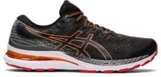 Asics ASICS MEN'S GEL-KAYANO 28 BLACK/RED RUNNING SHOE - INSPORT