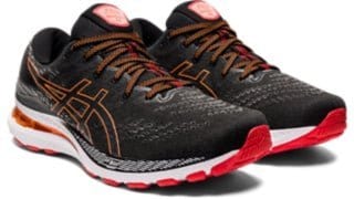 Asics ASICS MEN'S GEL-KAYANO 28 BLACK/RED RUNNING SHOE - INSPORT