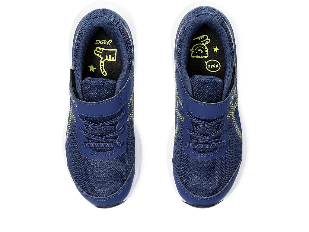 ASICS KIDS PATRIOT 13 BLUE YELLOW SHOES INSPORT