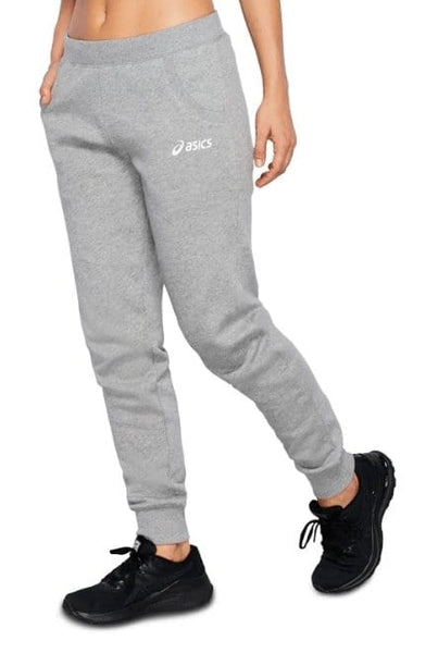 ASICS Womens Fleece Athletic Jogger Pants, Grey, Small 