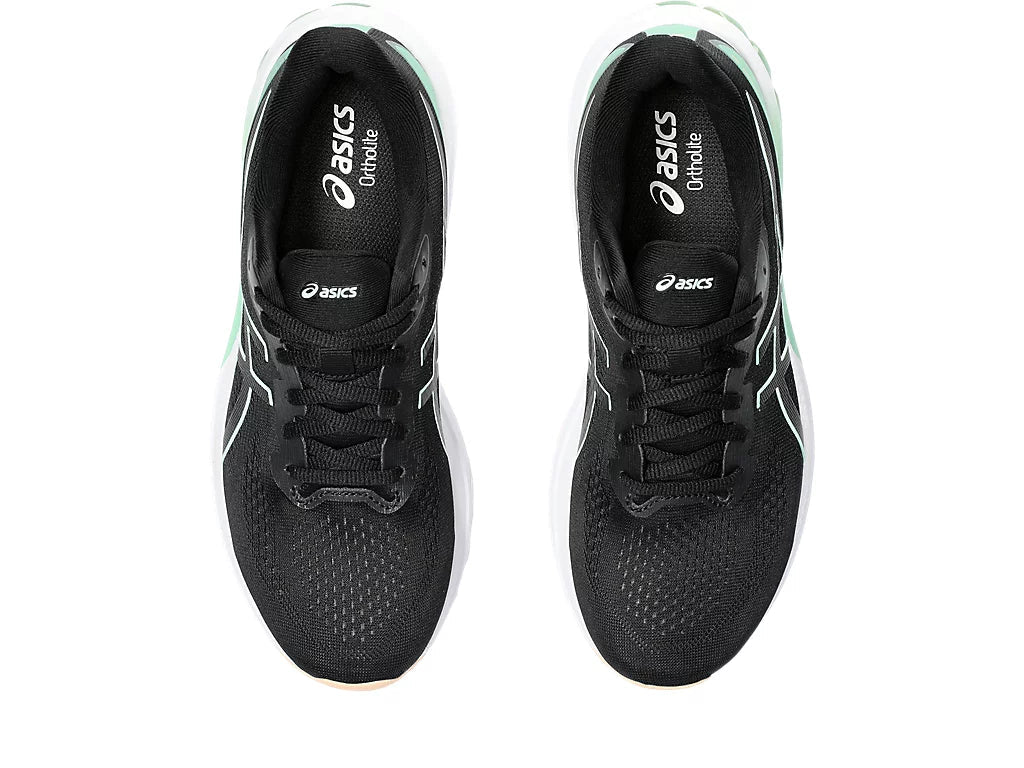 Black asic womens shoes sales