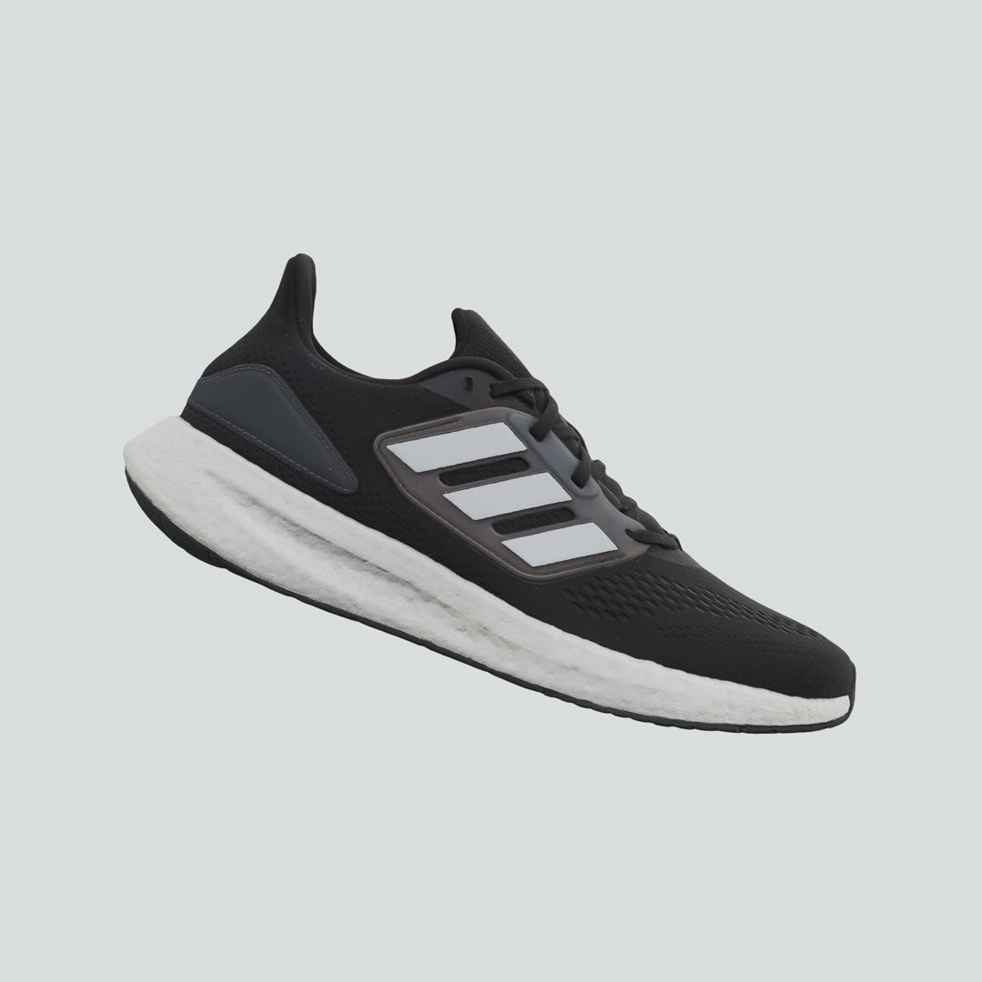 ADIDAS MEN S PUREBOOST 22 BLACK WHITE RUNNING SHOES