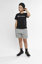 Champion CHAMPION JUNIOR SCRIPT BLACK SHORT SLEEVE TEE - INSPORT