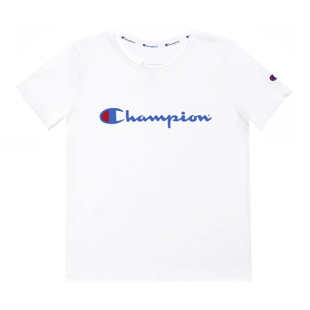 Champion CHAMPION JUNIOR SCRIPT WHITE TEE - INSPORT