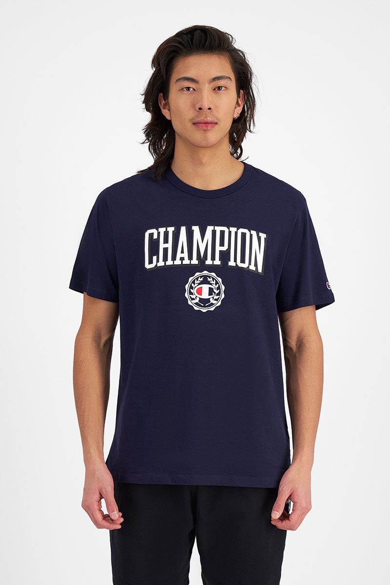 Champion CHAMPION MEN'S GRAPHIC NAVY TEE - INSPORT