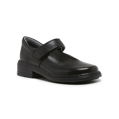 Clarks CLARKS JUNIOR INDULGE MARY JANE TRIPLE BLACK LEATHER SHOE (WIDTH E) - INSPORT