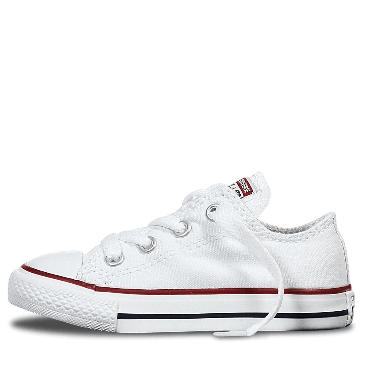 Converse CONVERSE INFANT'S CHUCK TAYLOR ALL STARS LOW TOP WHITE SHOE - INSPORT