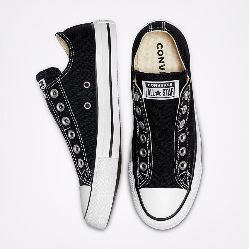 Converse slip deals on black