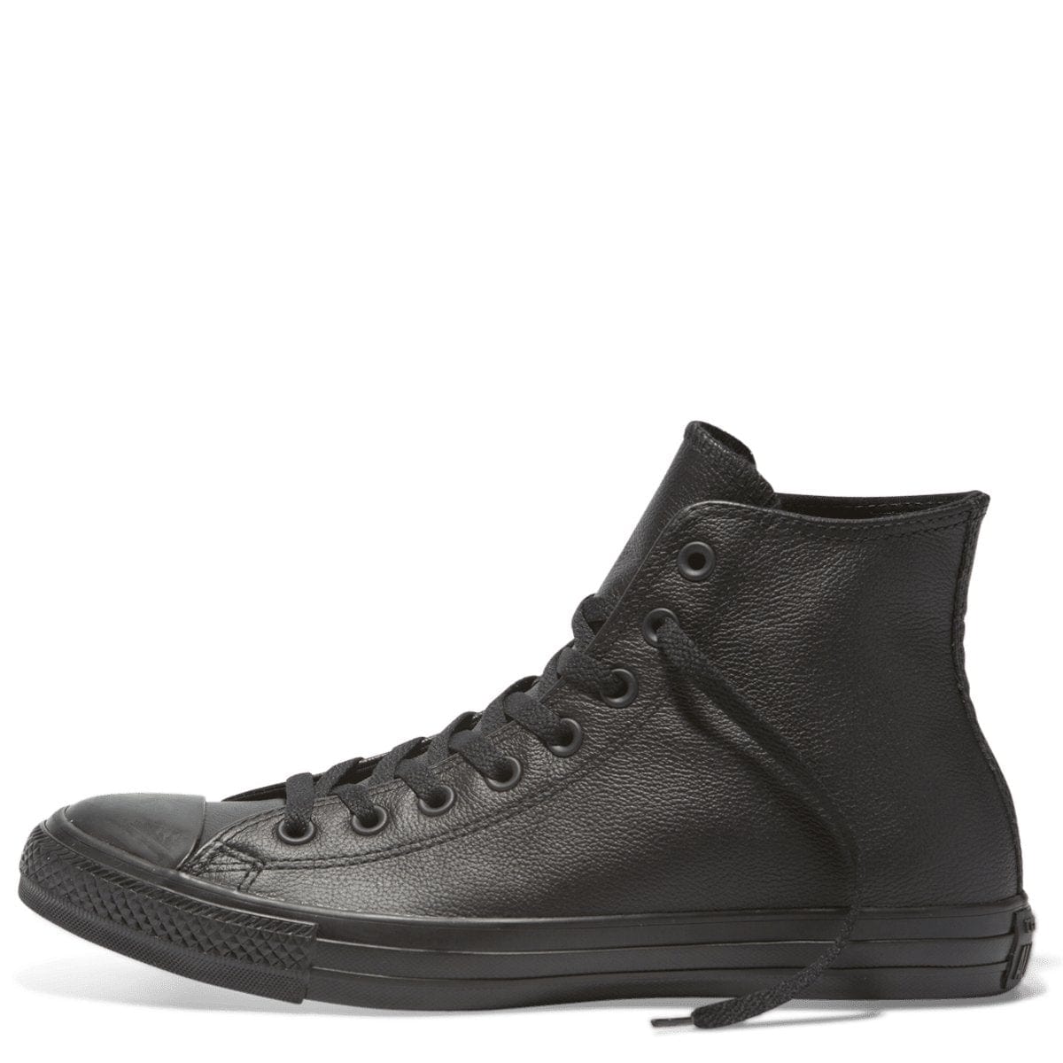 Converse CONVERSE WOMEN'S CHUCK TAYLOR ALL STAR HIGH TOP TRIPLE BLACK LEATHER SHOE - INSPORT