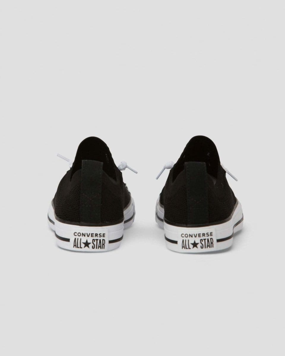 Converse CONVERSE WOMEN'S CHUCK TAYLOR ALL STAR SHORELINE KNIT SLIP LOW TOP BLACK SHOE - INSPORT