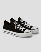 Converse CONVERSE WOMEN'S CHUCK TAYLOR ALL STAR SHORELINE KNIT SLIP LOW TOP BLACK SHOE - INSPORT