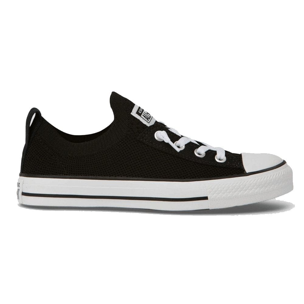 Converse CONVERSE WOMEN'S CHUCK TAYLOR ALL STAR SHORELINE KNIT SLIP LOW TOP BLACK SHOE - INSPORT