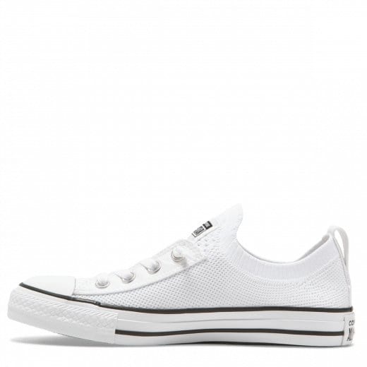 Converse CONVERSE WOMEN'S CHUCK TAYLOR ALL STAR SHORELINE KNIT SLIP LOW TOP WHITE SHOE - INSPORT