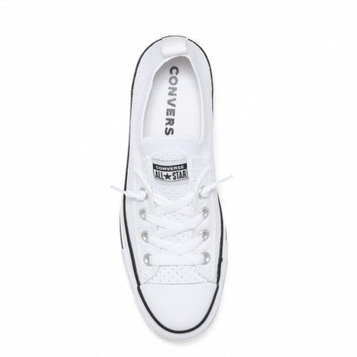 Converse CONVERSE WOMEN'S CHUCK TAYLOR ALL STAR SHORELINE KNIT SLIP LOW TOP WHITE SHOE - INSPORT