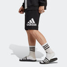 Adidas ESSENTIALS BIG LOGO FRENCH TERRY BLACK SHORTS - INSPORT