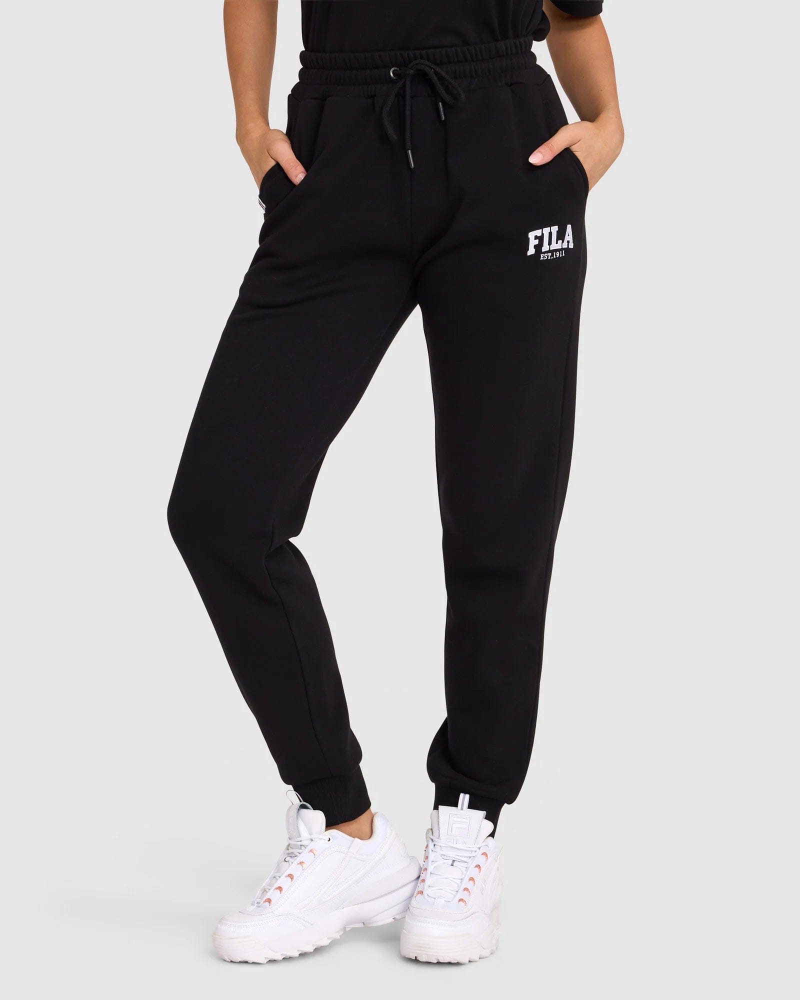 Fila sweatsuit top womens black