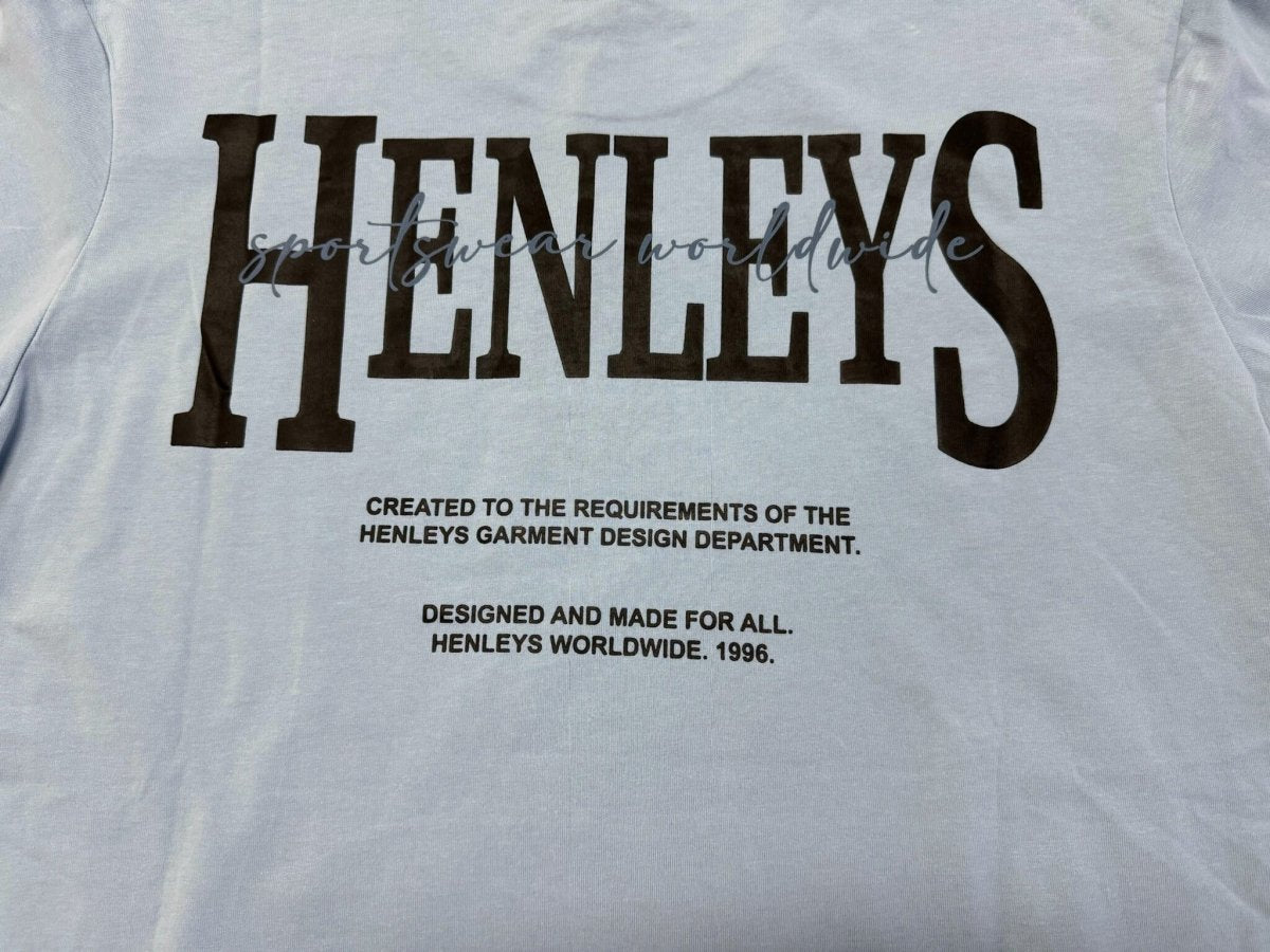 HENLEYS HENLEYS MEN'S PANORAMIC BLUE TEE - INSPORT