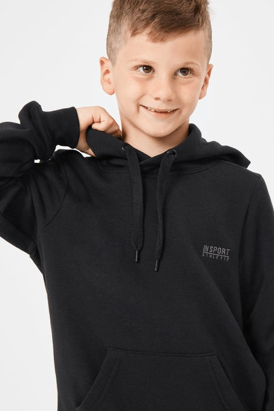 INSPORT INSPORT JUNIOR ALASKA BLACK HOODIE - INSPORT