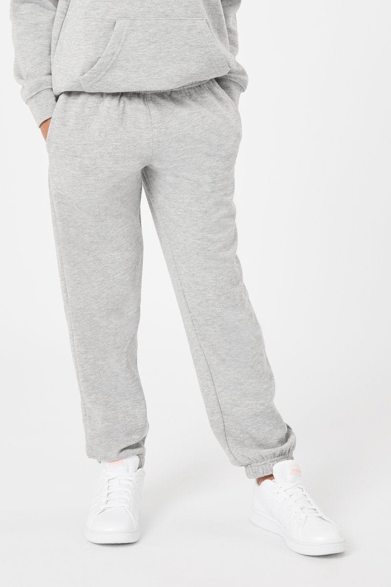 New Look cuffed jogger in light gray