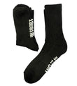 Insport Mens 2 Pair Crew Black Socks 8-12