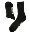 Insport Mens 2 Pair Crew Black Socks 8-12
