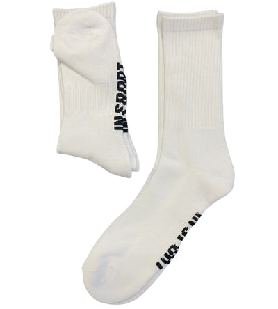 INSPORT INSPORT MENS 2 PAIR CREW WHITE Socks 8-12 - INSPORT