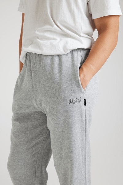 INSPORT INSPORT MEN'S ASPEN GREY TRACKPANTS (OPEN LEG) - INSPORT