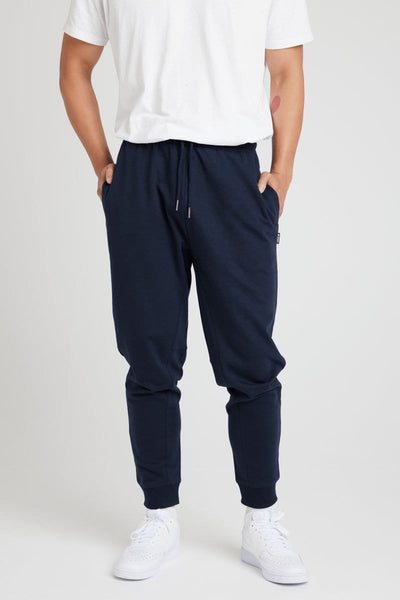 INSPORT INSPORT MEN'S BOSTON SLIM FIT NAVY TRACKPANTS - INSPORT