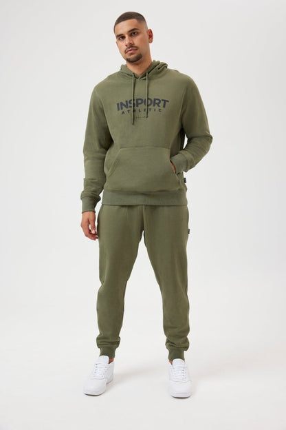INSPORT INSPORT MEN'S RALPH MILITARY GREEN TRACKPANT - INSPORT