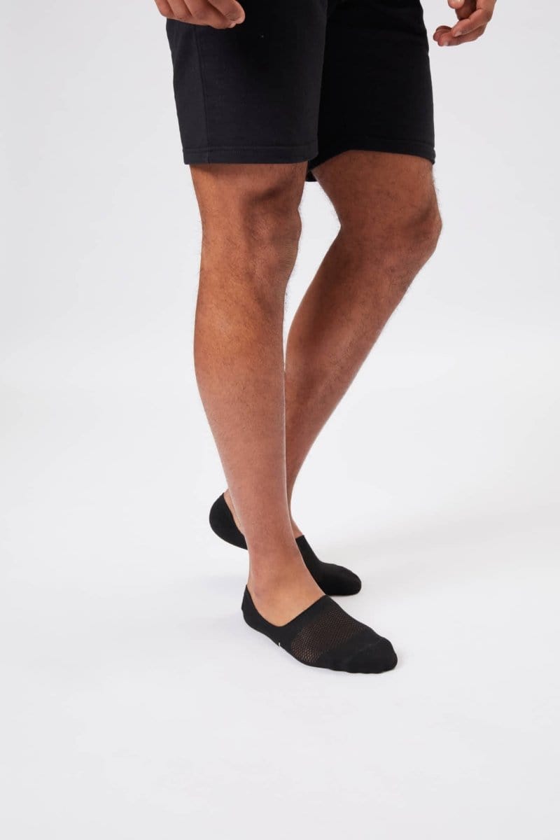 INSPORT INSPORT NO SHOW INVISIBLE 3 PACK BLACK SOCKS - INSPORT
