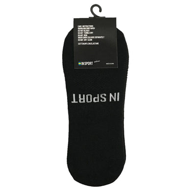 INSPORT INSPORT NO SHOW INVISIBLE 3 PACK BLACK SOCKS - INSPORT