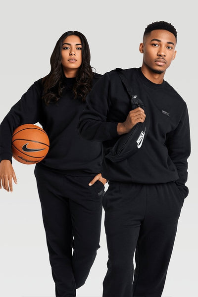 INSPORT INSPORT UNISEX ALASKA BLACK CREW SWEATSHIRT - INSPORT