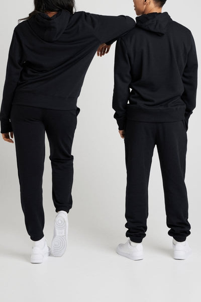 INSPORT INSPORT UNISEX ALASKA BLACK ELASTIC LEG TRACKPANTS - INSPORT