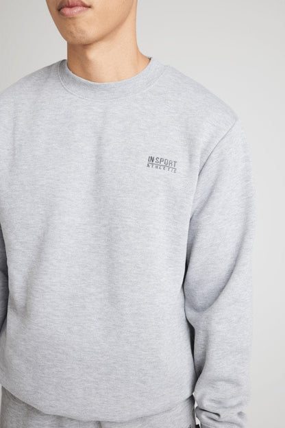 Insport Unisex Alaska Grey Marle Crew Sweatshirt