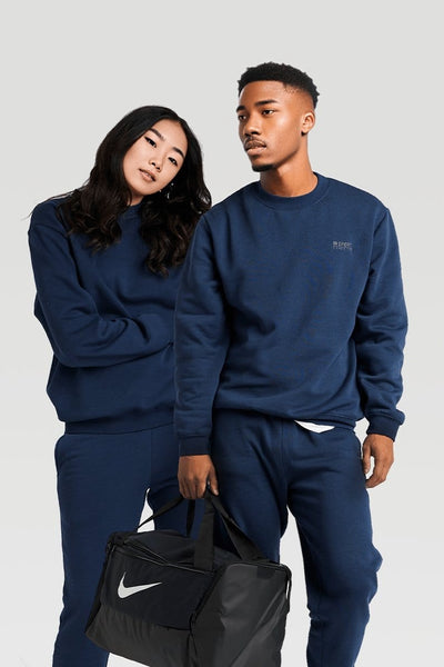 INSPORT INSPORT UNISEX ALASKA NAVY CREW SWEATSHIRT - INSPORT