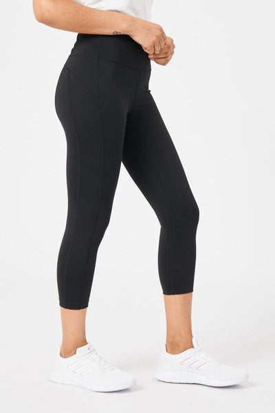 INSPORT INSPORT WOMEN'S POWER PANEL 7/8 BLACK TIGHTS - INSPORT